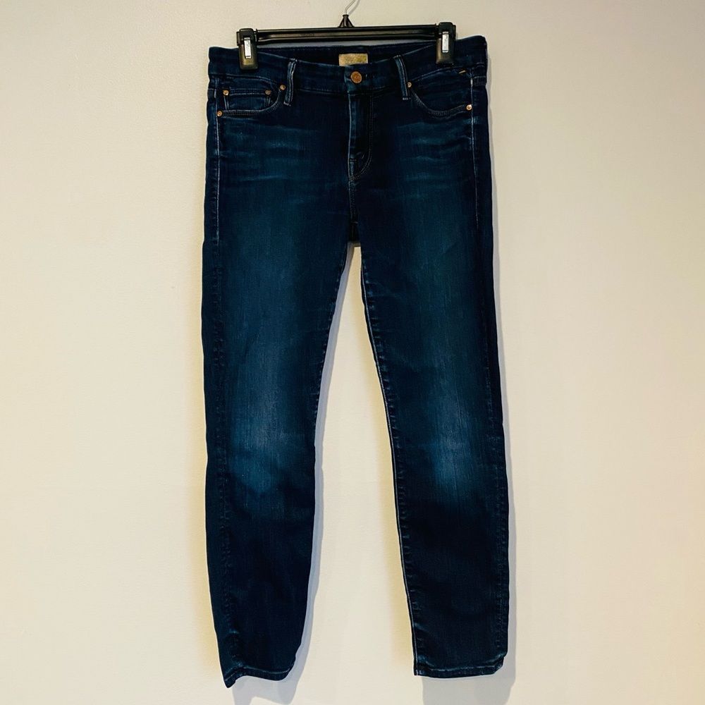 MOTHER Dark Blue Women's Jeans - Picture 2 of 9